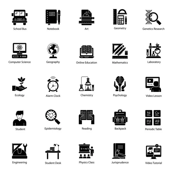 Here Bring You Amazing Pack Communication Icons Glyph Style Set — ストックベクタ