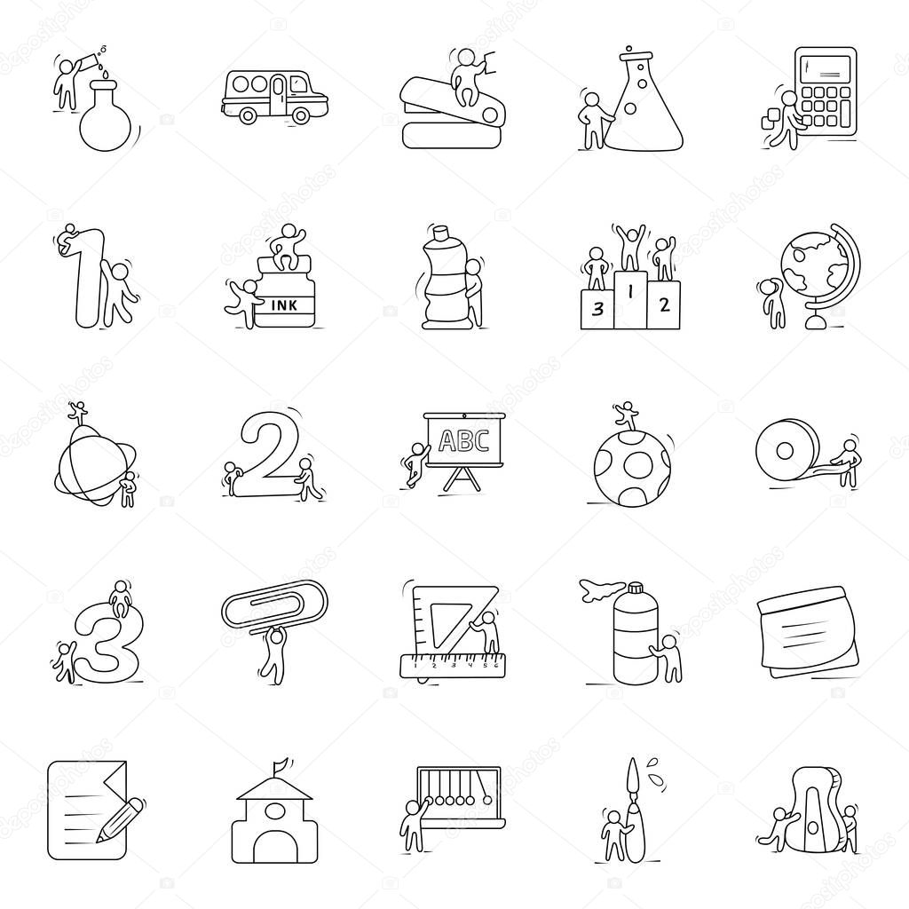 Here we bring you an amazing collection of educational accessories doodle icons. These doodle vectors are perfect for educational design projects. Feel free to download!