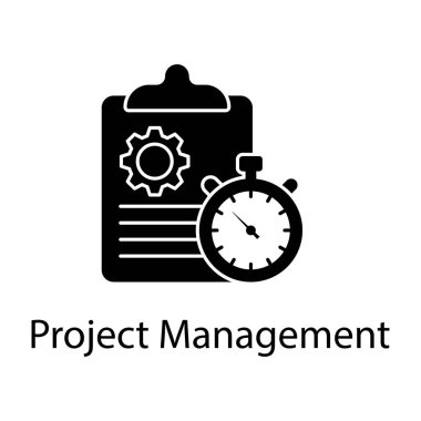 Zaman ayarlama görev listesi, proje yönetiminin sağlam simgesi 