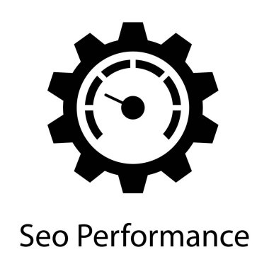 Veri analiz şeması, seo performans katı simge tasarımı 