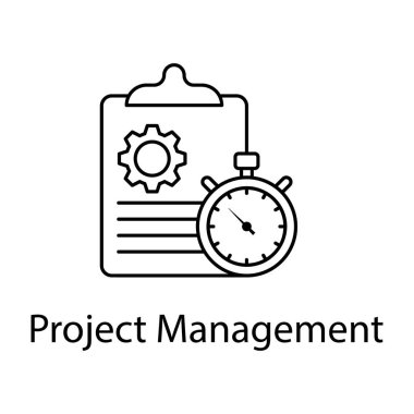 Zaman ayarlama görev listesi, proje yönetiminin satır simgesi 