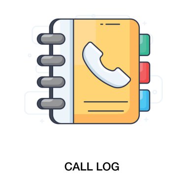 Kişileri otomatik olarak düzenlemek için bir kitap, düz modada telefon günlüğü, arama günlüğü  