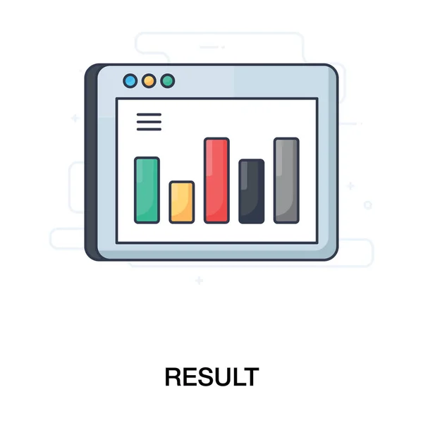 Icône Web Analytics Vecteur Idéal Pour Les Affaires Ligne Conception — Image vectorielle