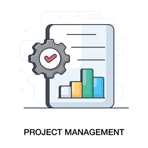 Project Management Icon Great Business Management Filed — Stock Vector