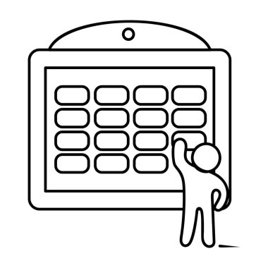 Takvim simgesi beyaz arkaplanda izole edildi 