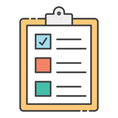 Panodaki Kurşun Liste, Liste Düz Simgesi