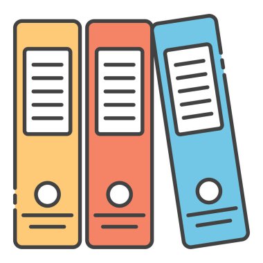 İş verileri ve arşiv simgesi beyaz arkaplanda izole edildi