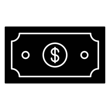 Banknote doları ve uluslararası para birimi katı vektörü