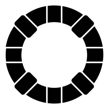 Cankurtaran, can simidi katı simge vektörü