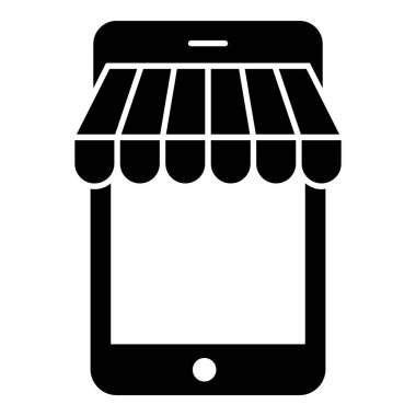 Ticaretin simgesi çevrimiçi alışverişi ya da mağazayı simgeliyor