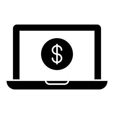 En iyi iş ve bankacılık simgesi, çevrimiçi finans simgesi