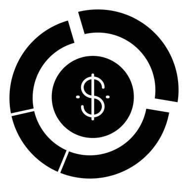 Para akışı simgesi veya nakit akışı, düzenlenebilir vektör mükemmel bir şekilde doldurulmuş grafik olarak dizayn edilir