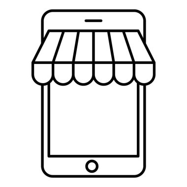 Ticaretin simgesi çevrimiçi alışverişi ya da mağazayı simgeliyor