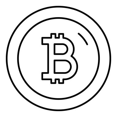 Bitcoin para biçiminde ileri teknoloji konsepti