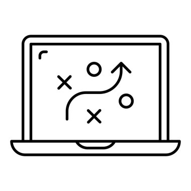 Satır tasarımında iş taktikleri simgesi