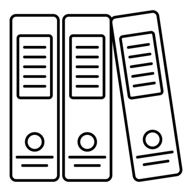 İş verileri ve arşiv simgesi beyaz arkaplanda izole edildi