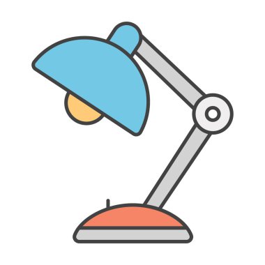 Beyaz arkaplanda lamba simgesi tasarımı, düz vektör 