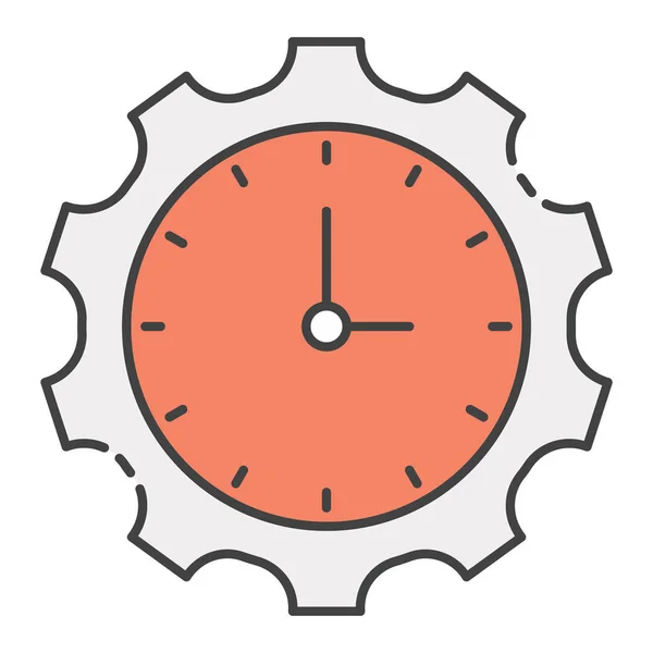 Ahorre Tiempo Icono Gestión Tiempo Vector Plano — Archivo Imágenes Vectoriales