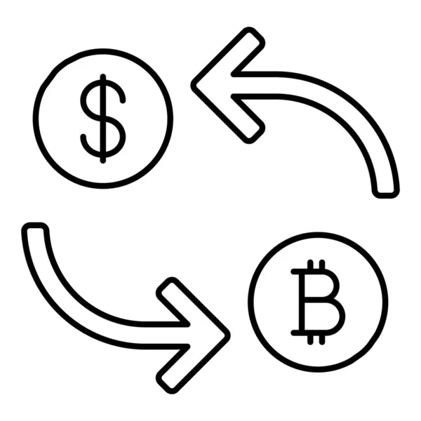 Обмен Валюты Евро Дизайн Иконки Конвертера Валют — стоковый вектор