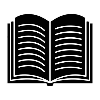 Öğrenci çalışma zamanı, tam stil kitap okuma simgesi 