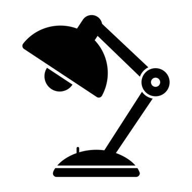 Beyaz arkaplanda lamba simgesi tasarımı, katı vektör 
