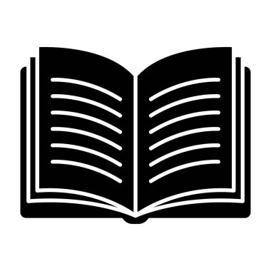 Öğrenci çalışma zamanı, tam stil kitap okuma simgesi 