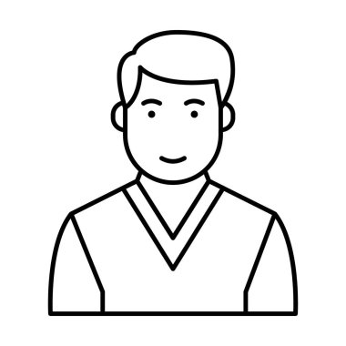 Eğitimsel stajyer, öğrenci avatar tasarımı simgesi  