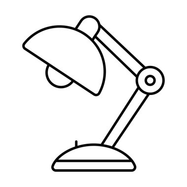 Beyaz arkaplanda lamba simgesi tasarımı, satır vektörü 