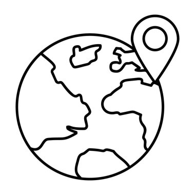 Dünya çapında GPS, satır tasarımında küresel konum vektörü 