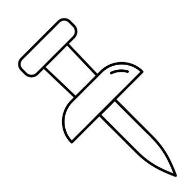 Uyarı panosu pin, satır tasarımı.