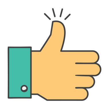 İşaret gibi, parmaklar düz simge 