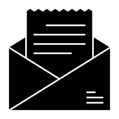 Emil belge simgesi, alınan e- posta mektubunun katı biçimde açılışı 