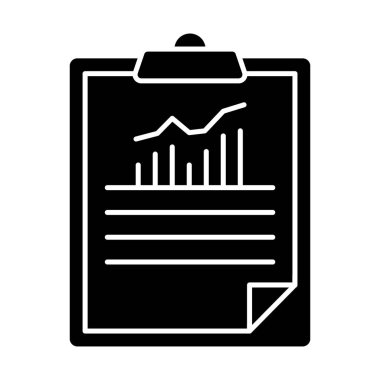 İş verileri panodaki bilgi tarafından sunuluyor, iş raporu simgesi sağlam tasarım 