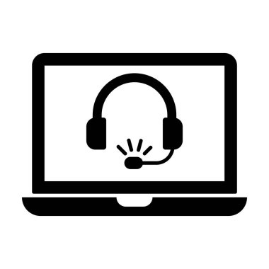 Çağrı merkezi servis konsepti, çevrimiçi tasarım destek simgesi 