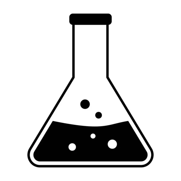 实验室设备 锥形瓶盖图标设计 — 图库矢量图片