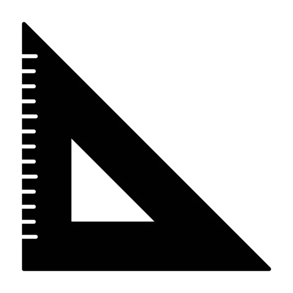 Geometrie Werkzeug Dreieck Lineal Solider Ausführung — Stockvektor