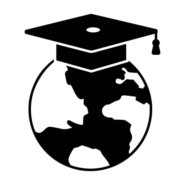 Концепція Навчання Foriegn Глобальна Освіта Заповнена Векторний Дизайн — стоковий вектор