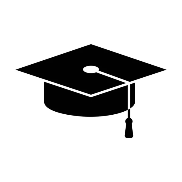 毕业典礼帽 踏实设计中的临终关怀图标 — 图库矢量图片
