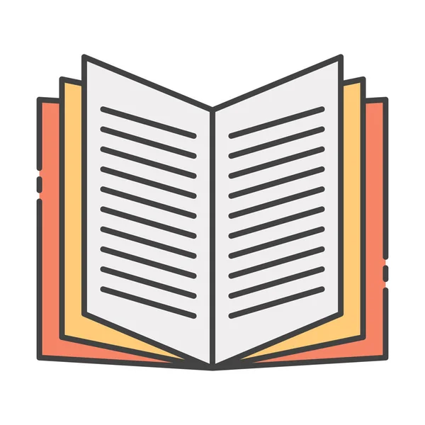 Tiempo Estudio Del Estudiante Icono Lectura Libros Estilo Plano — Vector de stock