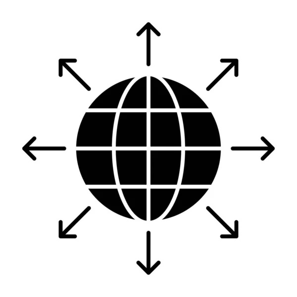 Значок Глобальной Сети Дизайне Вектора Знаков — стоковый вектор