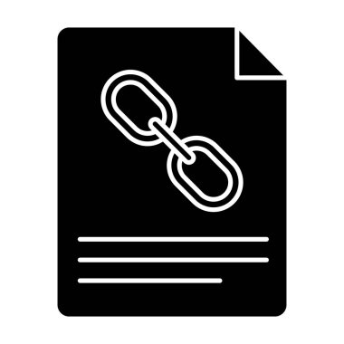 Hiper bağlantı belgesi, kabartma vektör tasarımı 