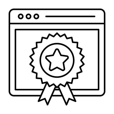 Popüler web konsepti, web kalitesi çizgi tasarımı  