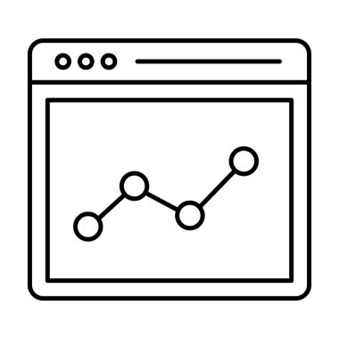 Çevrimiçi iş veri analizleri, web istatistiklerinin satır simgesi 