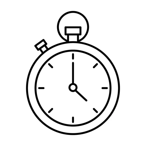 Compte Rebours Chronomètre Icône Chronomètre Dans Conception Vecteur Plat — Image vectorielle
