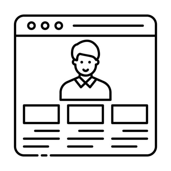 Fortgeschrittene Person Avatar Seo Expert Icon Style — Stockvektor