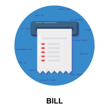 Fatura, fatura simgesi bilgi grafikleri, web siteleri ve yazdırma ortamı ve arayüzleri için uygundur. 
