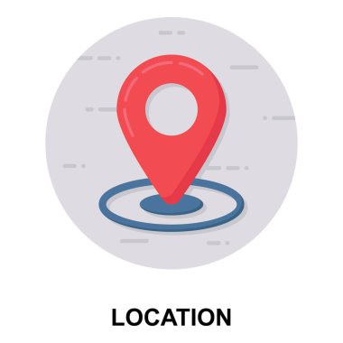 Yer tutucu, düz biçimli konum imleci simgesi, düzenlenebilir vektör.