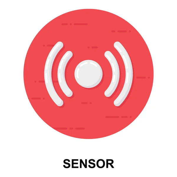 Sensorgolfsignalen Plat Pictogram Voor Webdesign Apps Software Drukgebruik — Stockvector