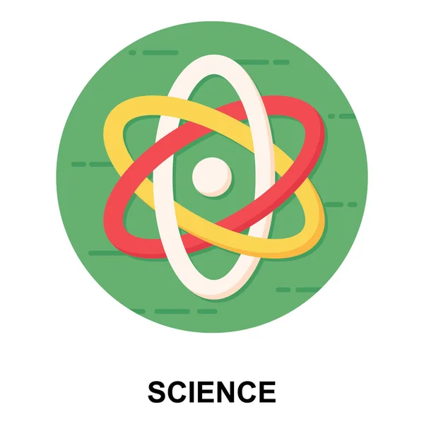 Atom Pictograma Științifică Pentru Proiectarea Dezvoltarea Site Ului Web Dezvoltarea — Vector de stoc