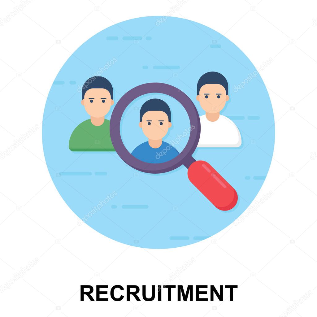 Human resource icon. Audience, businessman, group, human resources, market, research, targeting icon. Recruitment vector.